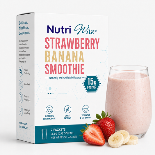 NutriWise Strawberry Banana Protein Smoothie (7ct)