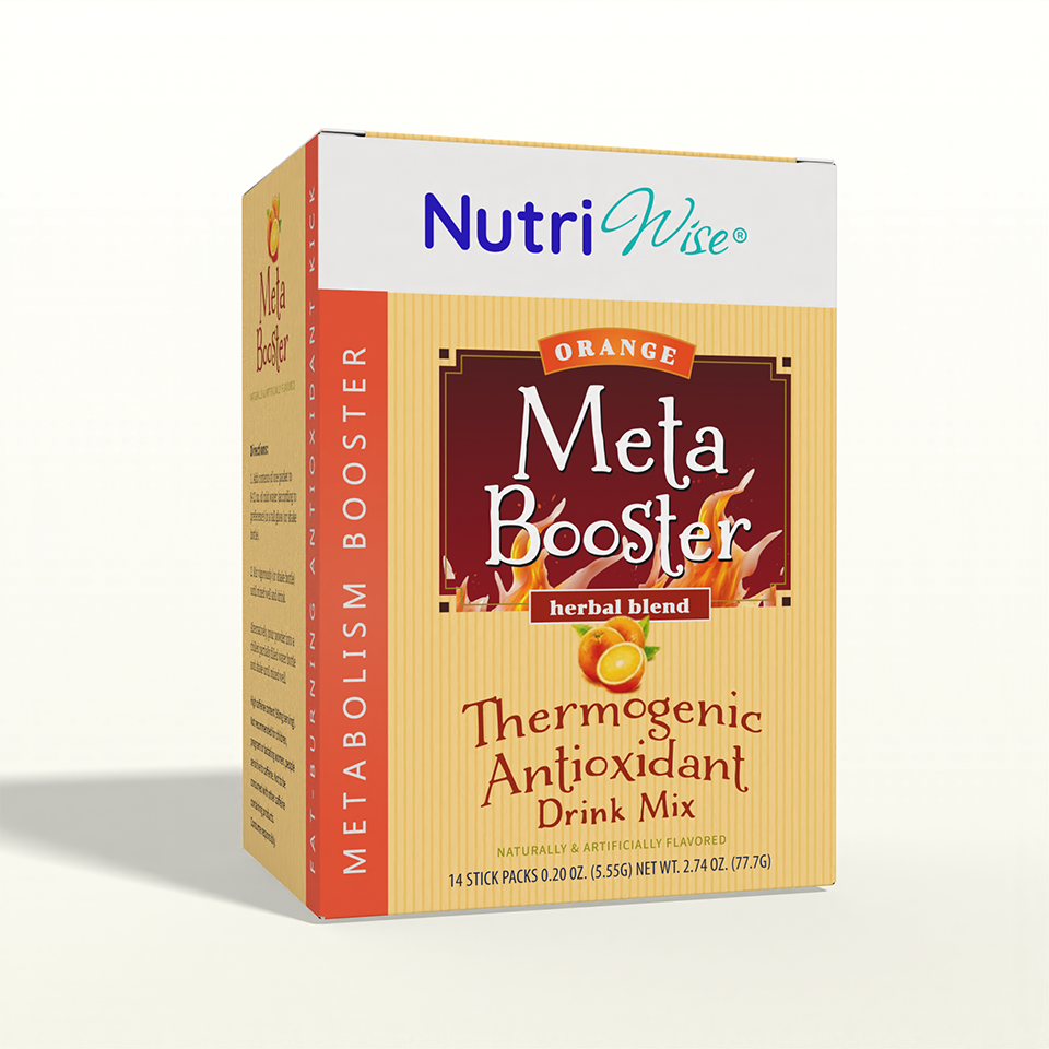 NutriWise Orange Meta Booster Thermogenic Antioxidant Drink (14ct)
