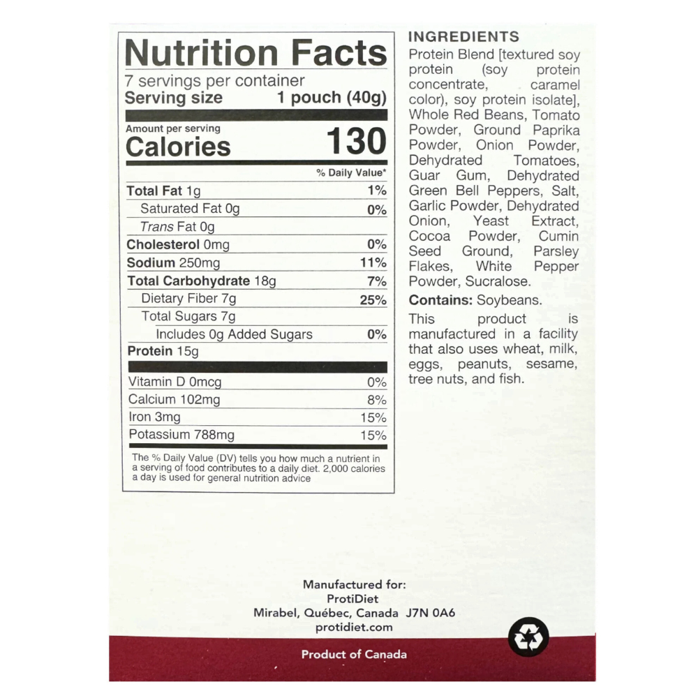 ProtiDIET Chili Mix Protein-Packed Entree (7ct)