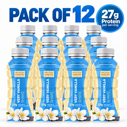 New Direction Very Vanilla 27g Protein Shake (12 bottles)