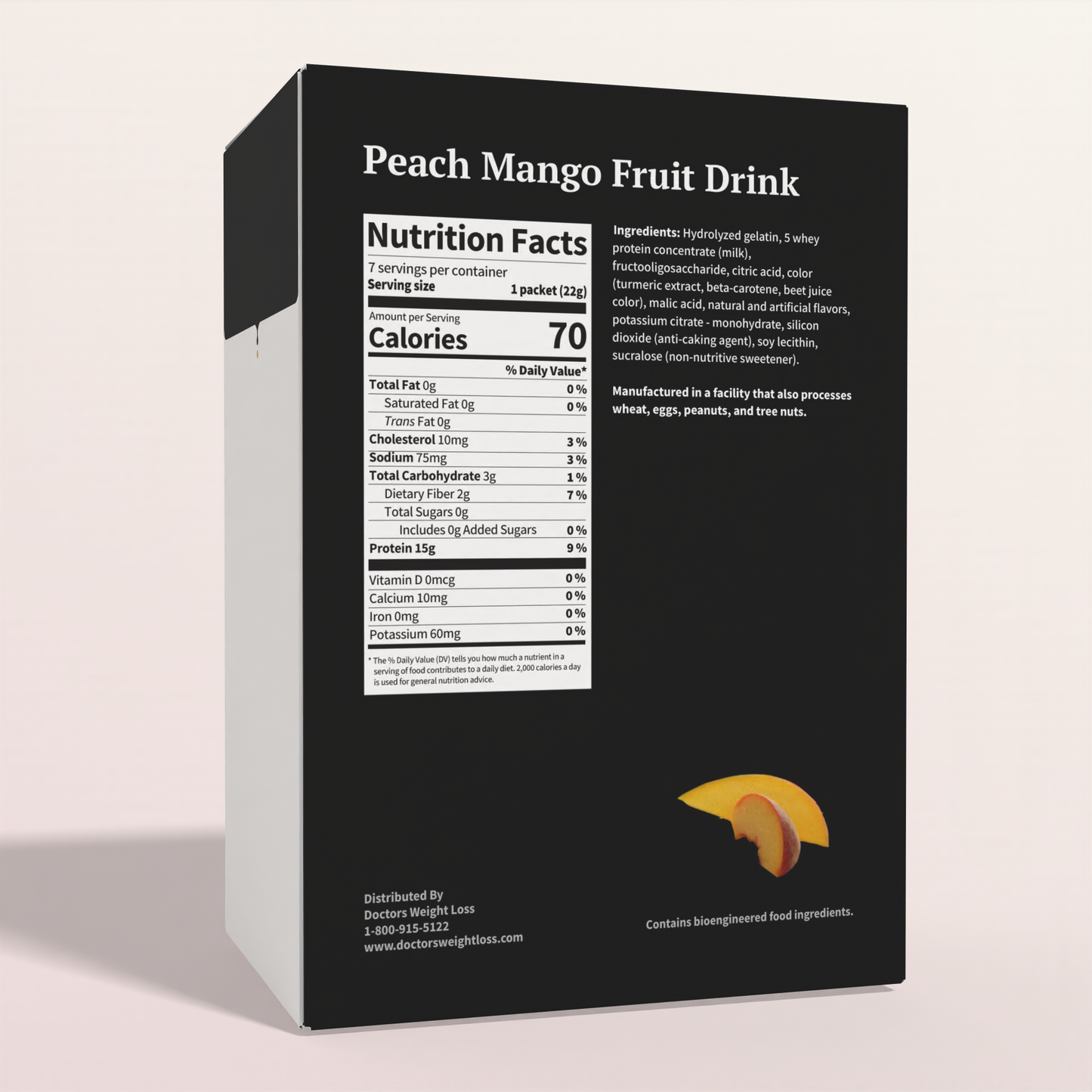 ProtiWise Peach Mango Fruit Drink (7ct)