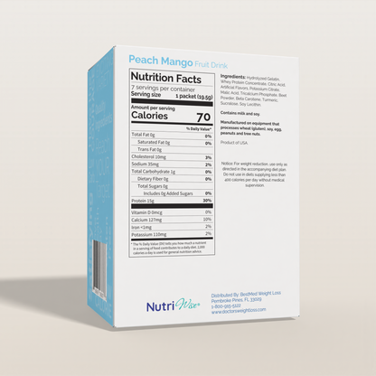 NutriWise Peach Mango Fruit High-Protein Drink (7ct)