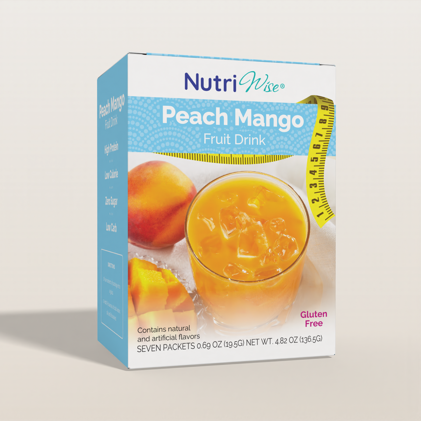 NutriWise Peach Mango Fruit High-Protein Drink (7ct)