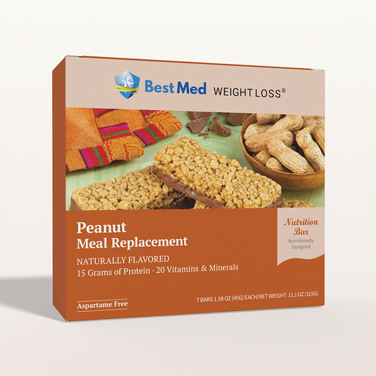 BestMed Meal Replacement High-Protein Bar, Peanut (7ct)