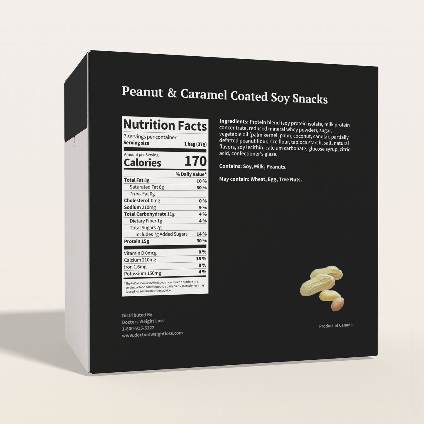 ProtiWise Peanut & Caramel Soy Protein Snacks (7ct)