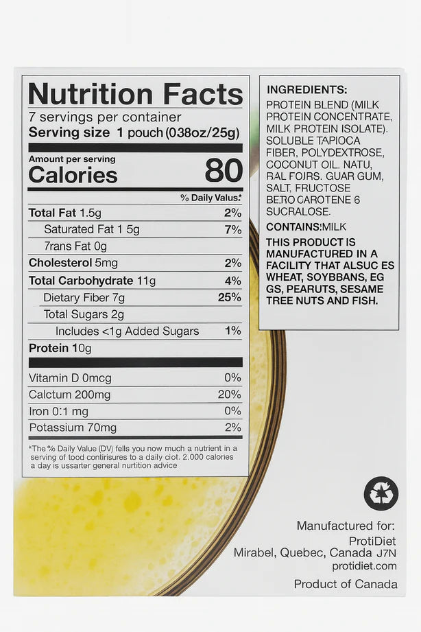 ProtiDIET High Protein Pineapple Coconut Smoothie Mix (7ct)