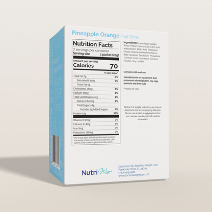 NutriWise Pineapple Orange Fruit Protein Drink (7ct)