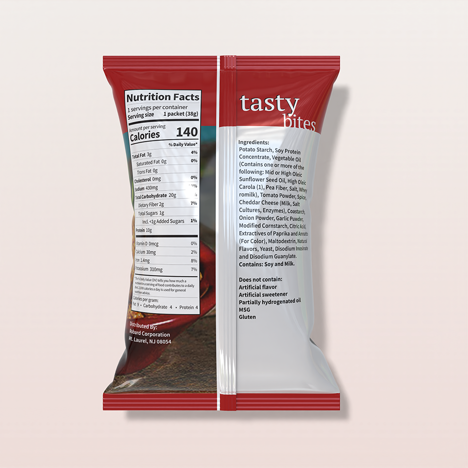 BestMed Tasty Bites, High-Protein Chips, Pizza (1ct)