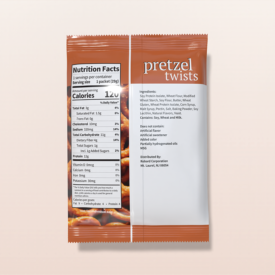 BestMed Protein Pretzel Twists - Lactose Free (7ct)