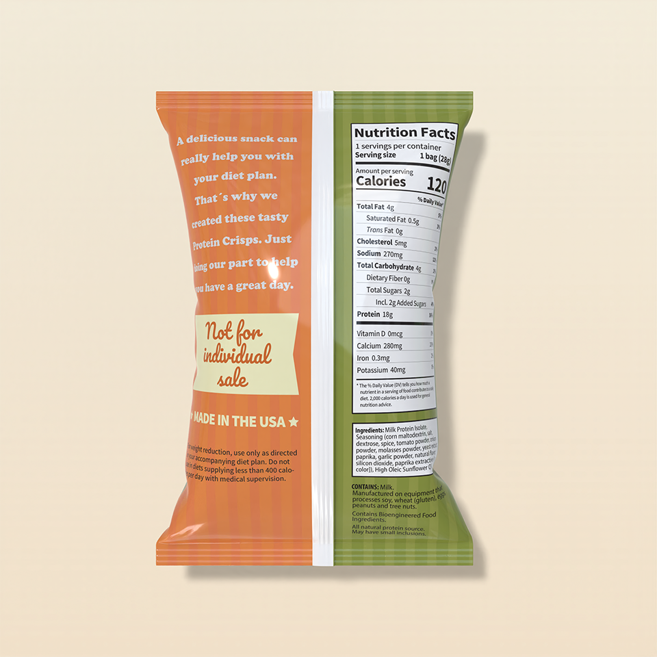 NutriWise Barbecue 18g Protein Crisps (7ct)