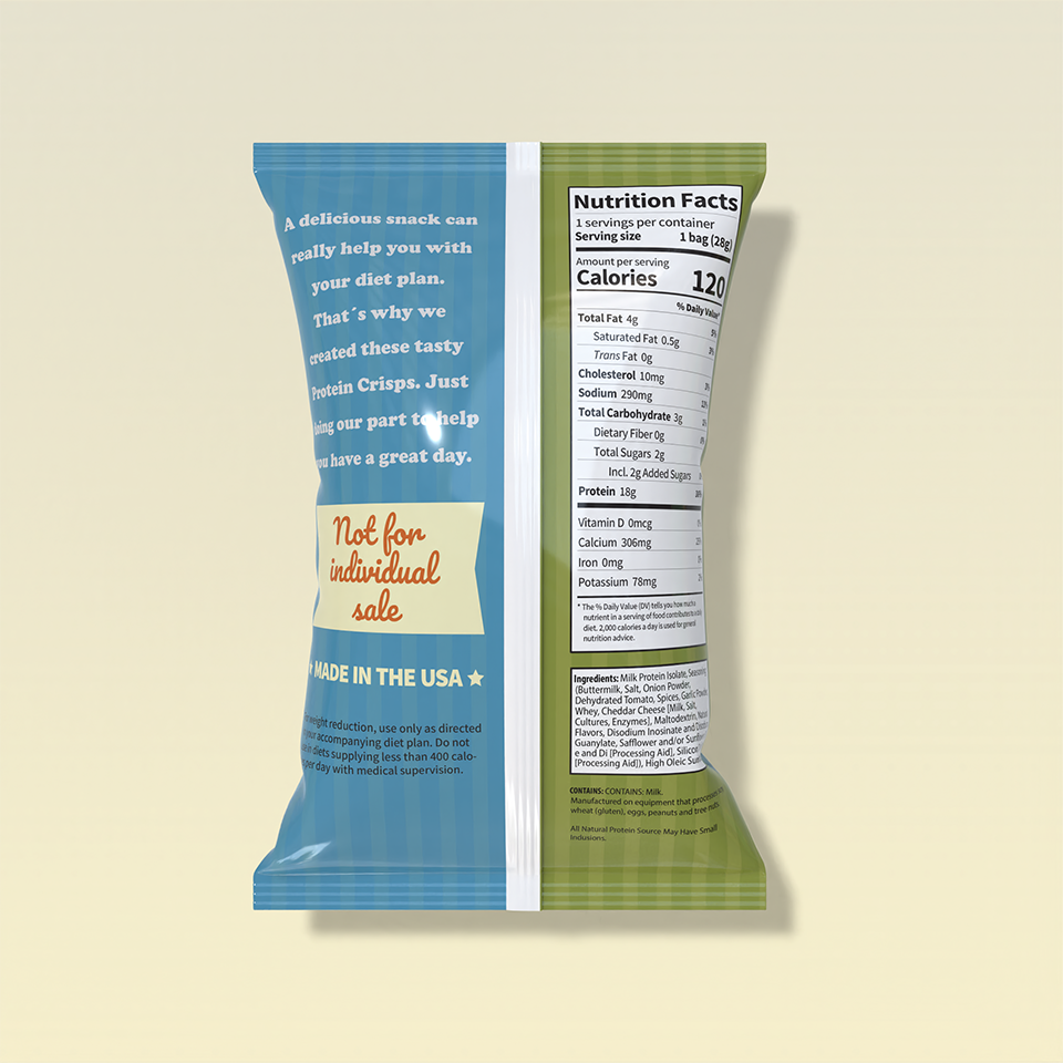 NutriWise Ranch 18g Protein Crisps (7ct)