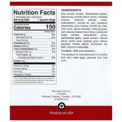 ProtiDIET White Cheddar Protein Crisps (7ct)