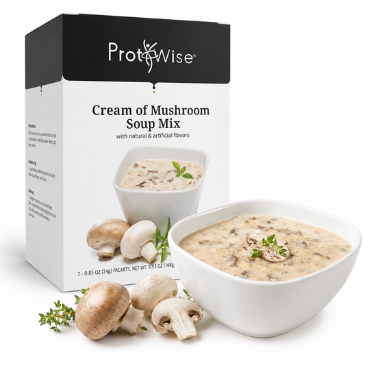 ProtiWise Cream of Mushroom Soup | High-Protein (7ct)