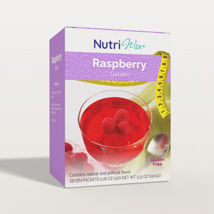 NutriWise High Protein Raspberry Gelatin (7ct)