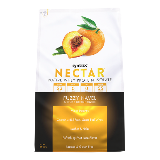 Syntrax Nectar 2lb Protein Powder - Fuzzy Navel (32 Serv)