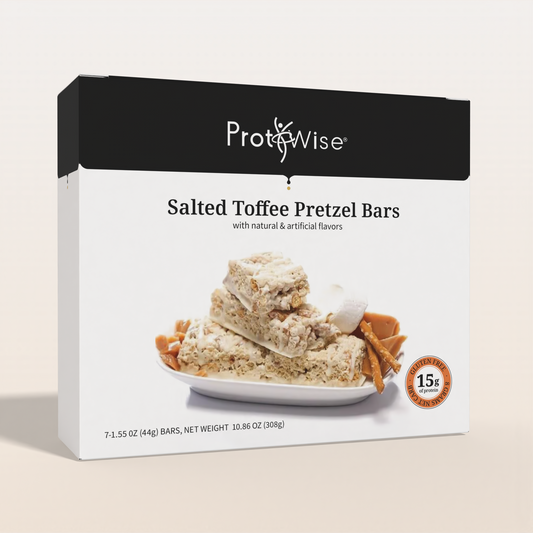 ProtiWise Salted Toffee Pretzel Diet-Friendly Protein Bars (7ct)