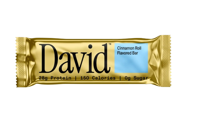 David Bars 28g High-Protein | Cinnamon Roll Bar (1ct)
