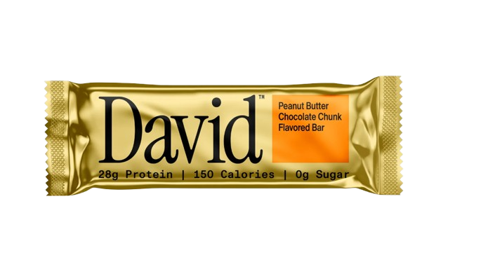 David Bars 28g High-Protein | Peanut Butter Chocolate Chunk (12ct)