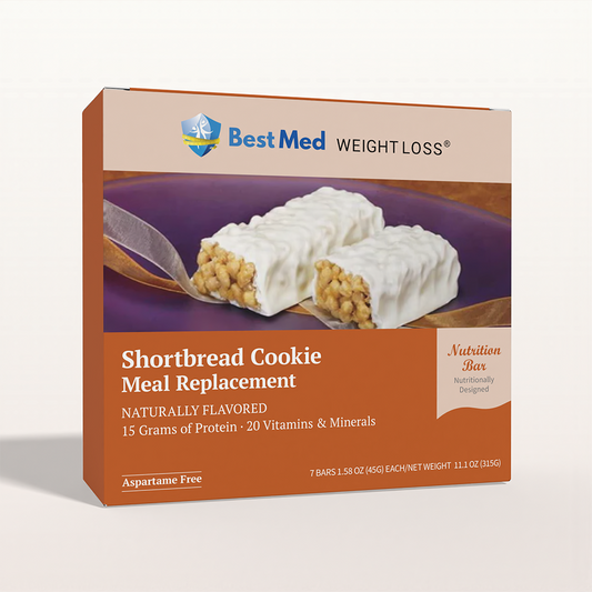 BestMed Meal Replacement Protein Bar, Shortbread Cookie (7ct)