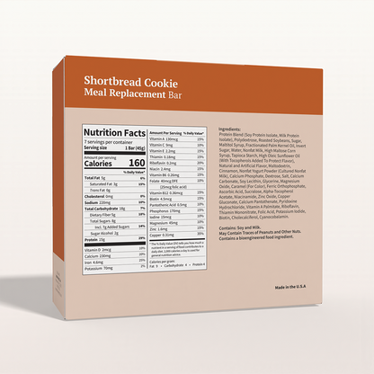 BestMed Meal Replacement Protein Bar, Shortbread Cookie (7ct)