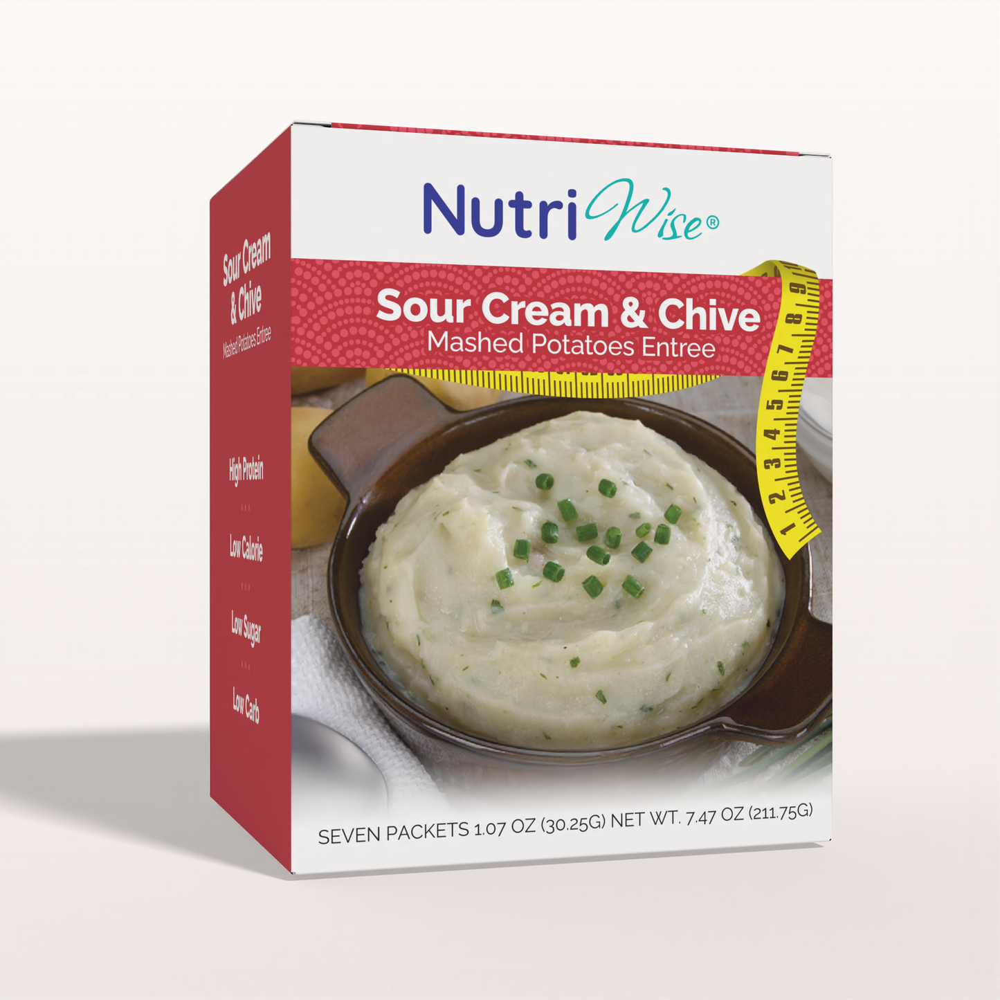 NutriWise Instant High Protein, Sour Cream & Chives Mashed Potatoes (7ct)