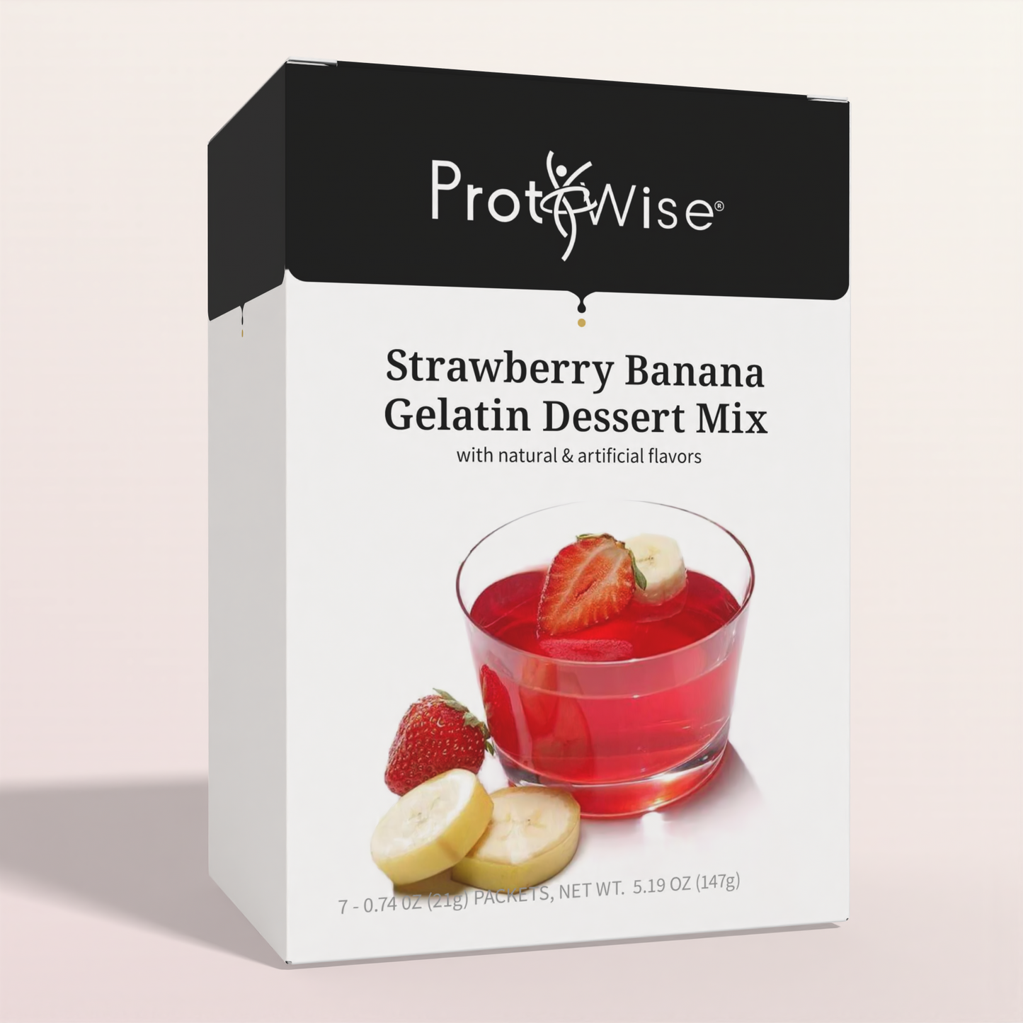 ProtiWise Strawberry Banana Gelatin (7ct)