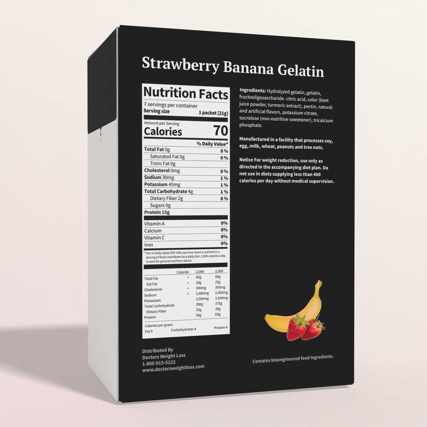 ProtiWise Strawberry Banana Gelatin (7ct)