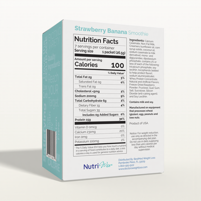 NutriWise Strawberry Banana Protein Smoothie (7ct)