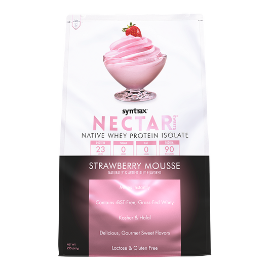 Syntrax Nectar 2lb Protein Powder - Strawberry Mousse (32 serv.)