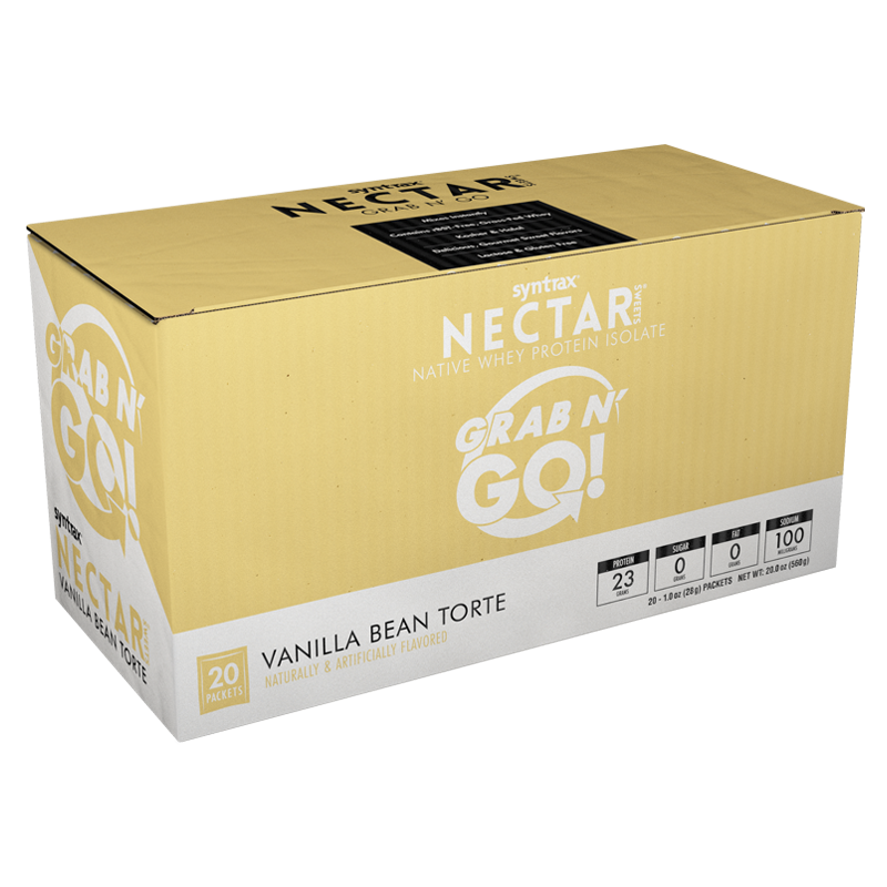 Syntrax Nectar Grab n Go - Vanilla Bean Torte 23g Protein (20 Pack)