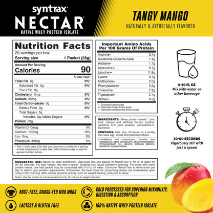 Syntrax Nectar Grab n Go - Tangy Mango 23g Protein (20 Pack)