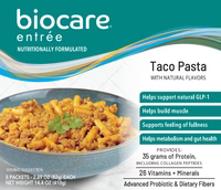 Biocare Taco Pasta Entree | 35g High Protein Meal (1ct)