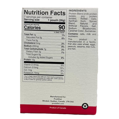 ProtiDIET Gingerbread Oatmeal Mix (7ct)