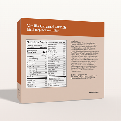 BestMed Meal Replacement Protein Bar, Vanilla Caramel Crunch (7ct)