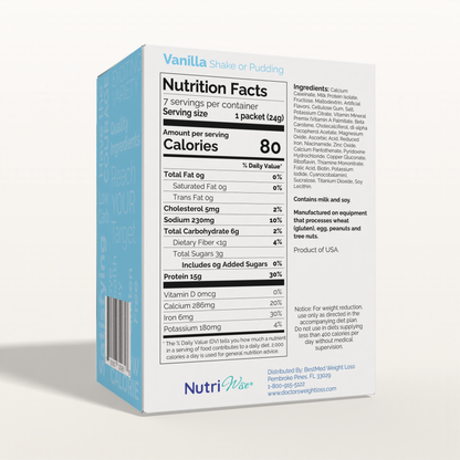 NutriWise Vanilla Protein Shake or Pudding (7ct)