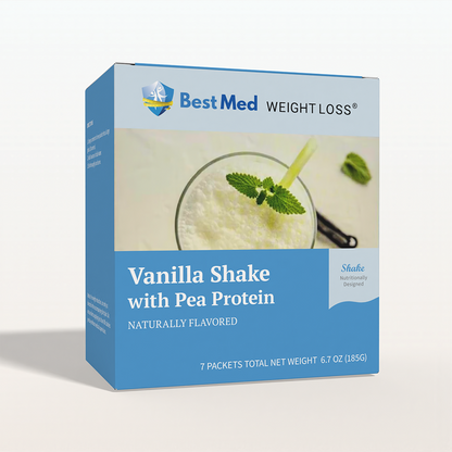 BestMed Vanilla Shake, High-Quality Pea Protein (7ct)