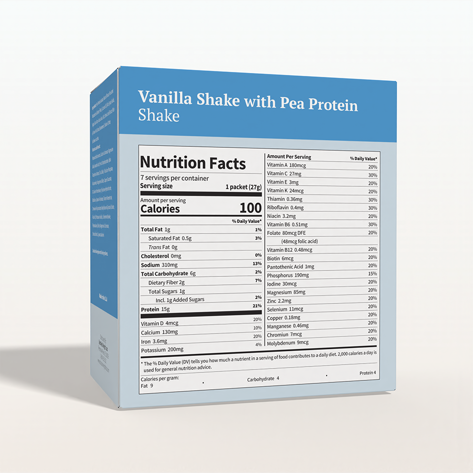 BestMed Vanilla Shake, High-Quality Pea Protein (7ct)