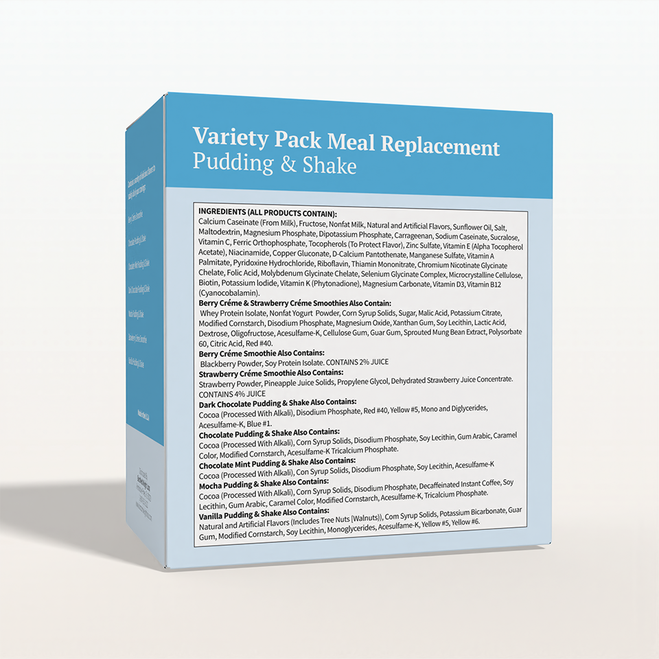 BestMed Variety Pack High-Protein Meal Replacement Pudding & Shake (7ct)