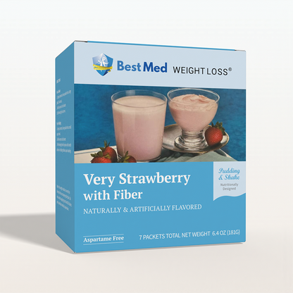 BestMed Very Strawberry Pudding & Shake With Fiber (7ct)