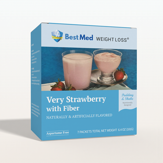 BestMed Very Strawberry Pudding & Shake With Fiber (7ct)