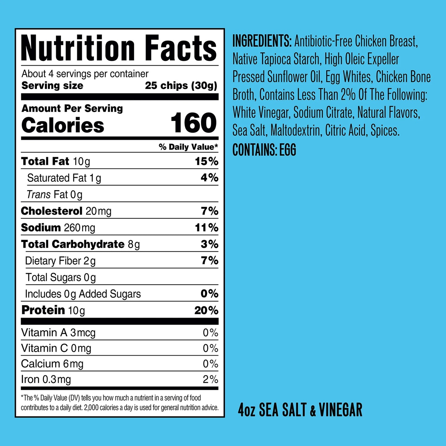 Wilde Protein Chips - Sea Salt & Vinegar Chips 1ct