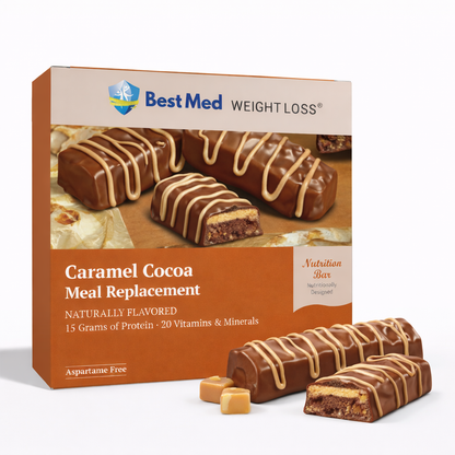 BestMed Meal Replacement Protein Bars, Caramel Cocoa Bar (7ct)