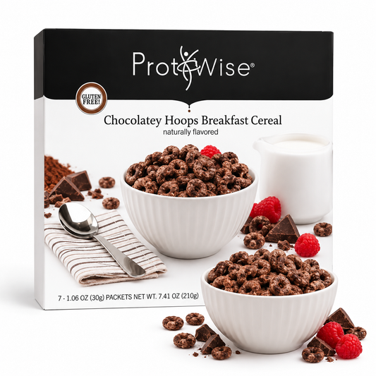 ProtiWise Chocolatey Hoops Protein Breakfast Cereal
