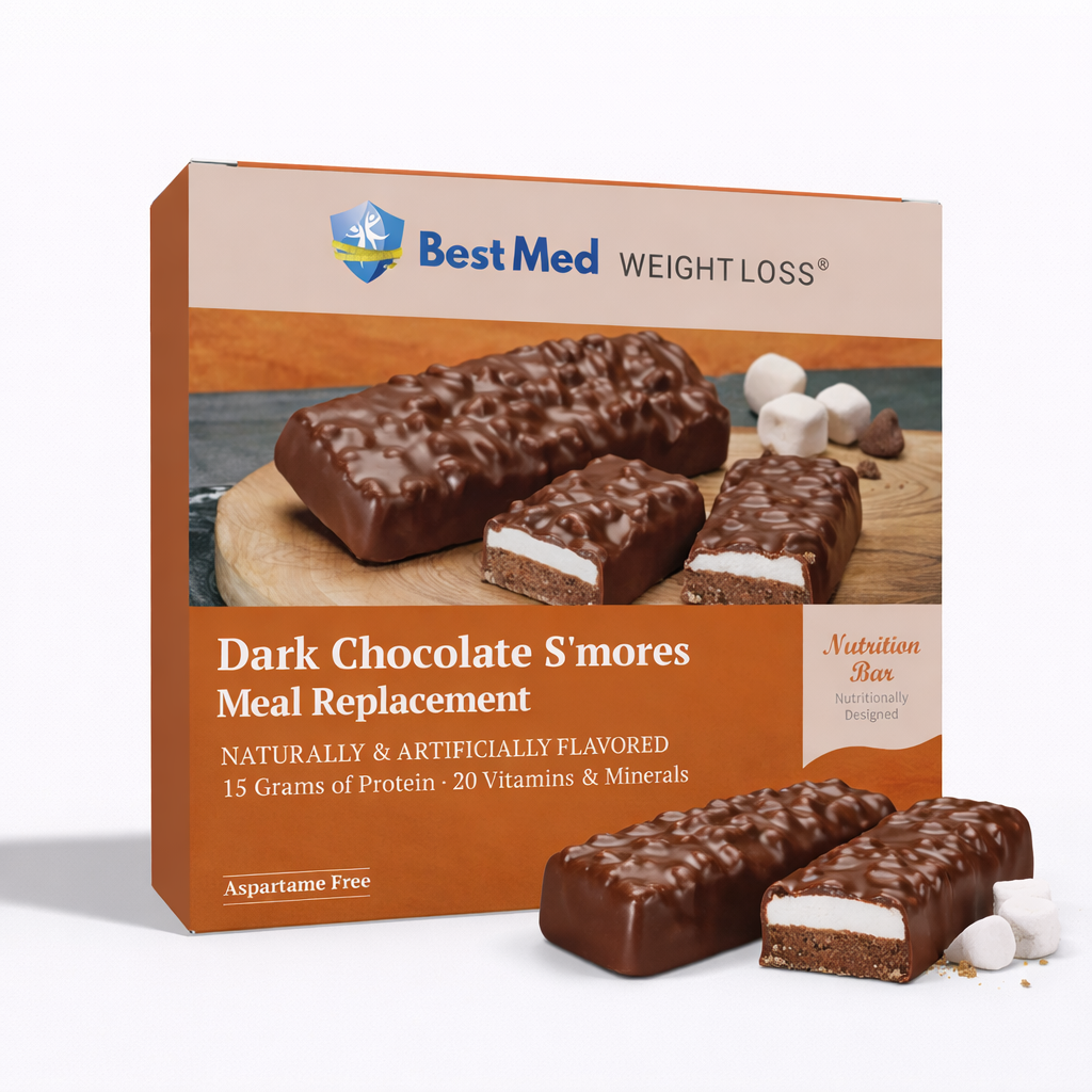 BestMed Meal Replacement Protein Bars, Chocolate S'mores (7ct)