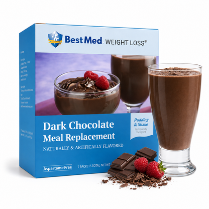 BestMed Dark Chocolate High-Protein Meal Replacement Shake Pudding & Shake (7ct)