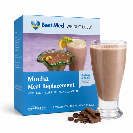 BestMed Mocha High-Protein Meal Replacement Pudding & Shake (7ct)