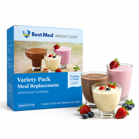 BestMed Variety Pack High-Protein Meal Replacement Shake Pudding & Shake (7ct)