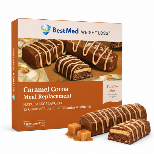 BestMed Meal Replacement Protein Bars, Caramel Cocoa Bar (7ct)