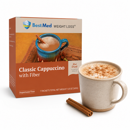 BestMed Classic Cappuccino | High-Fiber Drink (7ct)