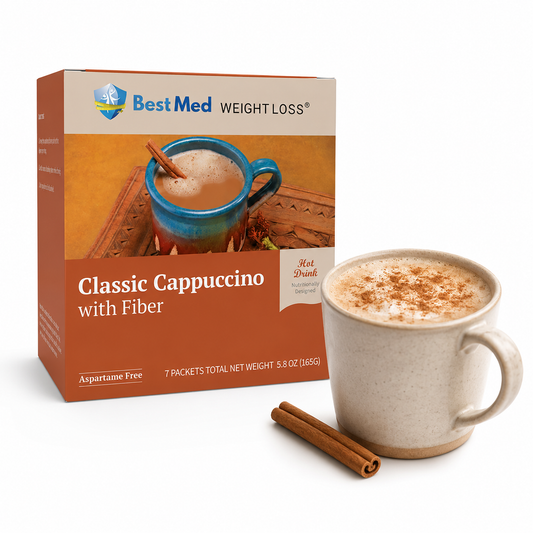 BestMed Classic Cappuccino | High-Fiber Drink (7ct)